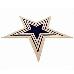 Дизайнерский ковер в виде звезды Poltronova Tappeto Stella Grey Navy Blue Rug варинант исполнения - 2 | Loft Concept в Барнауле