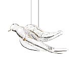 Подвесной светильник с прозрачной стеклянной птичкой Serip Voa варинант исполнения - 6 | Loft Concept в Барнауле