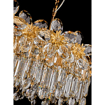 Люстра с декоративными элементами в виде крупных хрустальных цветов Palace Gardens варинант исполнения - 3 | Loft Concept в Барнауле