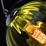 Подвесной светильник со стеклянном плафоном в форме бокала Kaleido варинант исполнения - 31 | Loft Concept в Барнауле