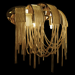 Бра с металиическими цепочками и дугообразными элементами Atlantis Chain варинант исполнения - 12 | Loft Concept в Барнауле