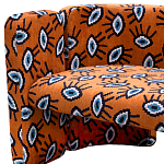 Акцентный Двухместный Диван Leela Оранжевый Орнамент варинант исполнения - 2 | Loft Concept в Барнауле