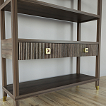 Стеллаж с двумя ящиками Elsa Dreams Walnut варинант исполнения - 2 | Loft Concept в Барнауле