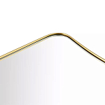 Зеркало золотистое с закруглёнными углами Thin Frame варинант исполнения - 2 | Loft Concept в Барнауле