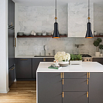  Подвесной светильник черного матового цвета с конусным плафоном 65 см Elstead Lighting варинант исполнения - 9 | Loft Concept в Барнауле