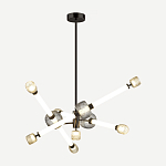 Светодиодная люстра Rovelly Black варинант исполнения - 2 | Loft Concept в Барнауле