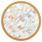 Бра в форме диска с перламутровыми прямоугольниками из морской ракушки Touch of Marine Charm варинант исполнения - 2 | Loft Concept в Барнауле