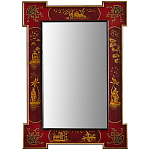 Зеркало в стиле Шинуазри ручная роспись Chinoiserie Mirror Red варинант исполнения - 1 | Loft Concept в Барнауле