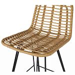 Стул барный с ротанговым плетением Half Bar Chair with Wicker без подлокотников варинант исполнения - 6 | Loft Concept в Барнауле