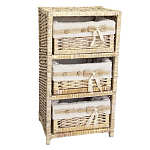 Стеллаж для детской с плетенным выдвижными корзинами Bow варинант исполнения - 1 | Loft Concept в Барнауле