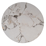 Стол журнальный круглый керамогранит белый Keramos варинант исполнения - 2 | Loft Concept в Барнауле