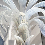 Торшер Glass Decorated Palm Floor Lamp White Листья Пальмы  варинант исполнения - 2 | Loft Concept в Барнауле