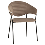 Коричневый стул с обивкой из искусственной замши Alexis варинант исполнения - 1 | Loft Concept в Барнауле