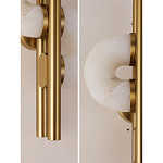 Бра  с фигурным мраморным рассеивателем Spiral of Warm Light варинант исполнения - 8 | Loft Concept в Барнауле