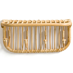 Настенная вешалка из ротанга с полкой Willa Wall Shelf Hanger варинант исполнения - 2 | Loft Concept в Барнауле