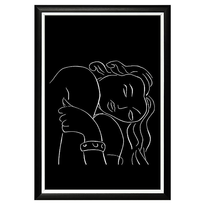 Постер White Silhouette Pasiphae Poster Черный Белый Постер White Silhouette Pasiphae Poster Черный Белый в Барнауле | Loft Concept