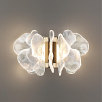 Бра с крупными прозрачными лепестками с рельефной поверхностью Ethereal Bloom варинант исполнения - 4 | Loft Concept в Барнауле