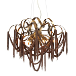 Люстра подвесная с переплетенными металлическими лентами и цепочками Atlantis Chain варинант исполнения - 1 | Loft Concept в Барнауле