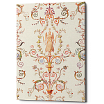 Постер на холсте с изображением ангела и растительных орнаментов Raffael Angel Poster варинант исполнения - 1 | Loft Concept в Барнауле