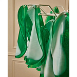 Люстра из стеклянных зеленых лепестков Petalled Illuminator варинант исполнения - 8 | Loft Concept в Барнауле