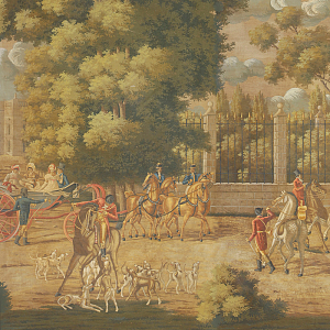 Обои ручная роспись La Chasse de Compiègne Roberts