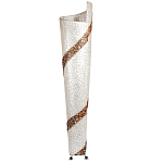 Торшер из перламутра на металлическом каркасе Indonesian Spiral 2 варинант исполнения - 3 | Loft Concept в Барнауле