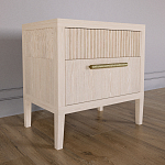 Прикроватная Тумбочка Primo с двумя ящиками Светлый дуб варинант исполнения - 2 | Loft Concept в Барнауле