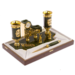 Настольный письменный набор из нефрита с ножом для бумаг в подарочной коробке Maecenas варинант исполнения - 3 | Loft Concept в Барнауле