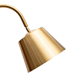 Торшер с мраморным столиком и золотым плафоном Ezio Floor Lamp варинант исполнения - 1 | Loft Concept в Барнауле