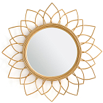 Зеркало из ротанга в форме цветка WICKER MIRROR 90 варинант исполнения - 1 | Loft Concept в Барнауле