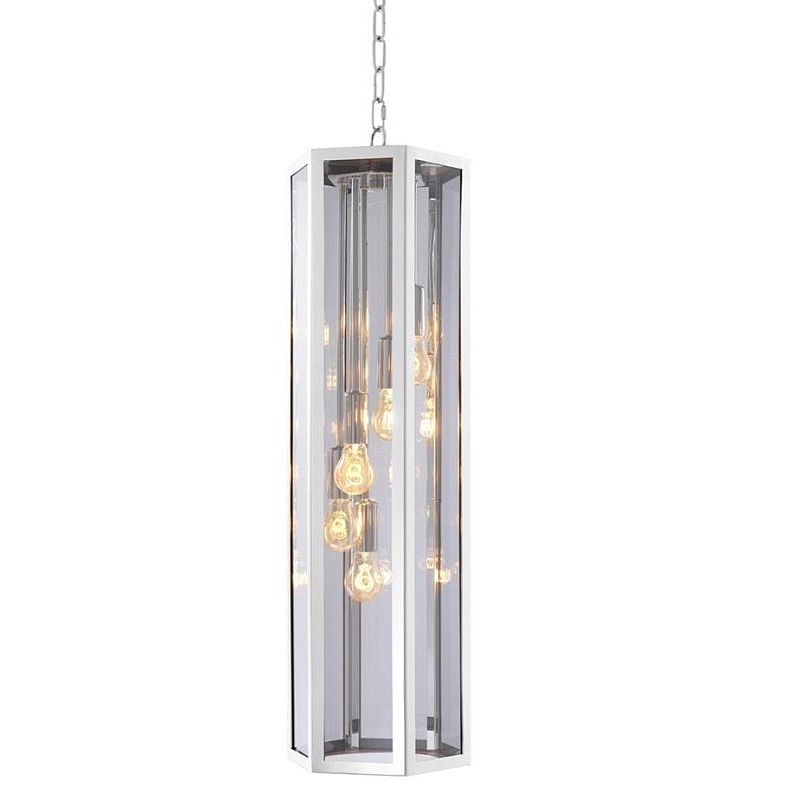 Люстра Chandelier Rondoni Nickel Никель Дымчатый (Smoke) Люстра Chandelier Rondoni Nickel Никель Дымчатый (Smoke) в Барнауле | Loft Concept