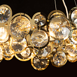 Люстра подвесная из золотых колец 57 см Golden Circles варинант исполнения - 5 | Loft Concept в Барнауле