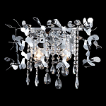 Бра с металлическими лепестками и хрустальными подвесками Leaf Cascade варинант исполнения - 2 | Loft Concept в Барнауле