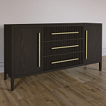 Буфет Primo с тремя ящиками и двумя фасадами Темный орех варинант исполнения - 2 | Loft Concept в Барнауле