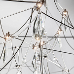 Люстра с каркасом из тонких металлических нитей и хрустальными подвесками Crystal Metal Threads Chandelier 100 варинант исполнения - 3 | Loft Concept в Барнауле