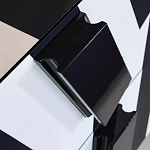 Дизайнерский комод в чёрно-белую полоску Ziqqurat варинант исполнения - 1 | Loft Concept в Барнауле