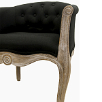 Кресло низкое в стиле прованс Louis French Armchair black flax варинант исполнения - 4 | Loft Concept в Барнауле