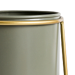 Кашпо из металла и латуни Elegance Elevated Planters оливковое  варинант исполнения - 3 | Loft Concept в Барнауле