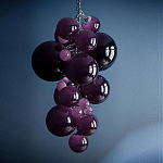 Люстра Grape Balls Сливовый цвет стекла варинант исполнения - 1 | Loft Concept в Барнауле