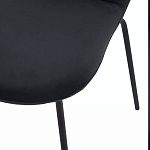 Стул черный с обивкой из велюра Black Archie Chair варинант исполнения - 6 | Loft Concept в Барнауле