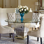 Стол обеденный круглый на зеркальном основании Spectacular Table варинант исполнения - 2 | Loft Concept в Барнауле