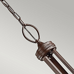 Люстра с белыми тканевыми абажурами в прозрачных стеклянных цилиндрах Kichler варинант исполнения - 15 | Loft Concept в Барнауле