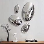 Абстрактная скульптура на стену в виде капли воды Water Outline варинант исполнения - 7 | Loft Concept в Барнауле