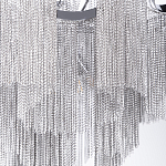 Люстра потолочная с металлическими цепочками Диаметр 99 см Atlantis Chain варинант исполнения - 4 | Loft Concept в Барнауле