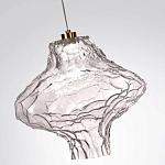 Подвесной светильник с плафоном из фактурного прозрачного стекла Light Ensemble варинант исполнения - 9 | Loft Concept в Барнауле