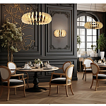 Люстра круглая с фактурными элементами в виде ракушек Inspired Sea варинант исполнения - 6 | Loft Concept в Барнауле