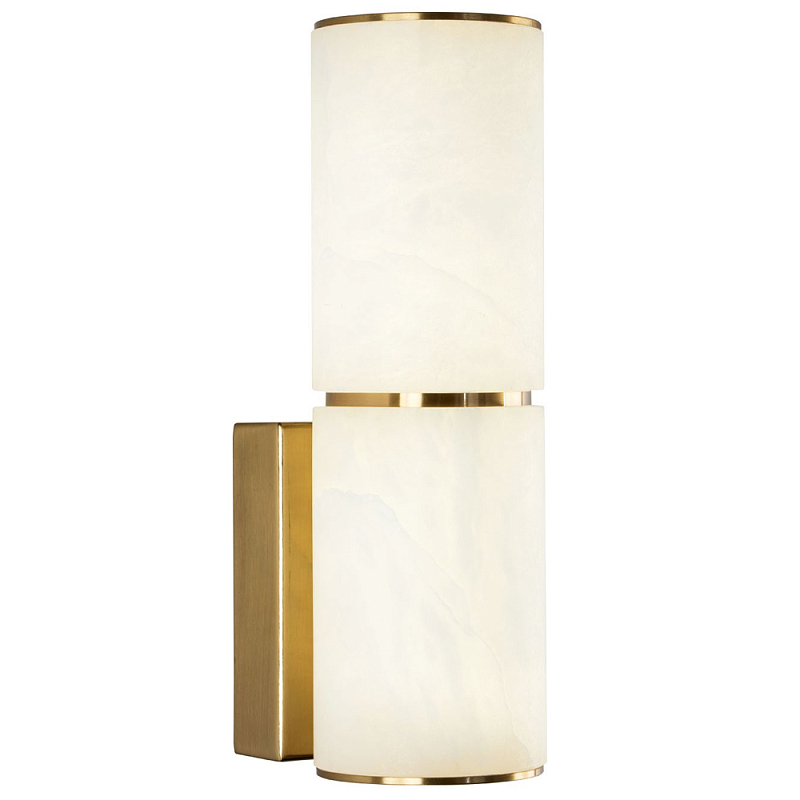 Бра Azzurra Stone Wall Lamp Латунь Белое матовое стекло Бра Azzurra Stone Wall Lamp Латунь Белое матовое стекло в Барнауле | Loft Concept