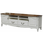 ТВ-тумба в стиле прованс из массива дерева Montmartre Wooden Provence TV Stand варинант исполнения - 1 | Loft Concept в Барнауле