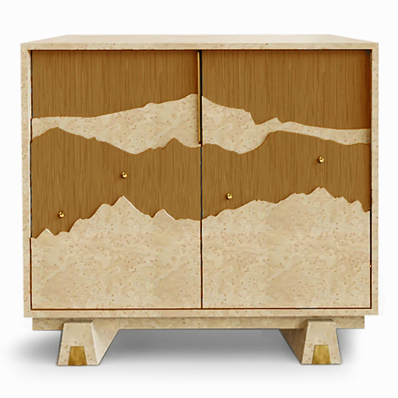 Буфет Okinawa Ginger Бежевый Горчичный Золотой в Барнауле | Loft Concept 