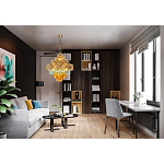 Люстра с каскадом из разноцветных круглых подвесов Key Lustar варинант исполнения - 1 | Loft Concept в Барнауле